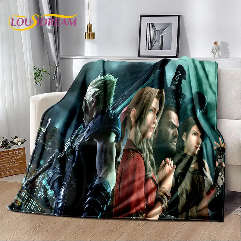 Final Fantasy Series Games Gamer  Soft Plush Blanket,Flannel Blanket Throw Blanket for Living Room Bedroom Bed Sofa Picnic Cover