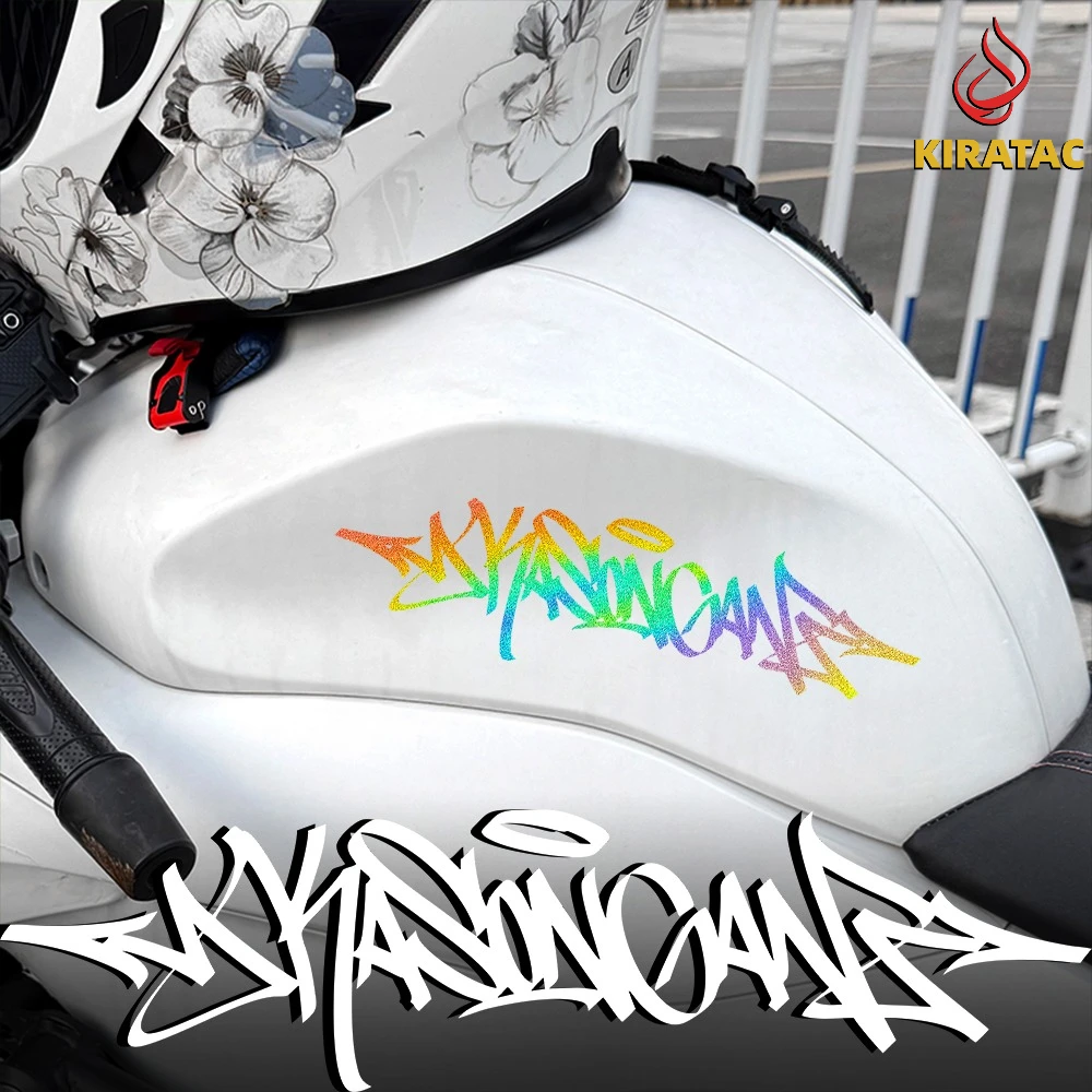 

1 шт. Виниловая наклейка Wildstyle Graffiti для мотоцикла, водонепроницаемая, для шлема, топливного бака, крыла, обтекателя, окна автомобиля, светоотражающая, для кузова велосипеда