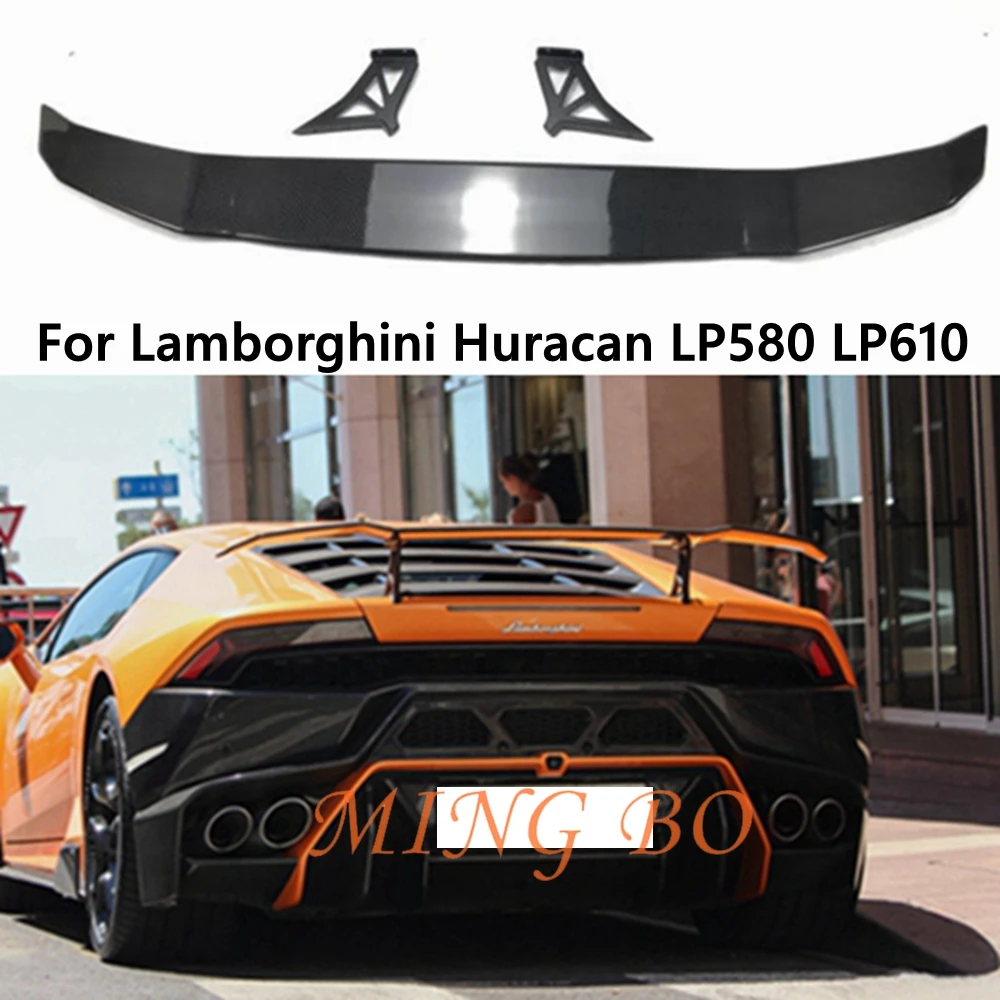 

For Lamborghini Huracan LP580 LP610 2014 2015 2016 2017 2018 Real Carbon Fiber Rear Trunk Lip Spoiler