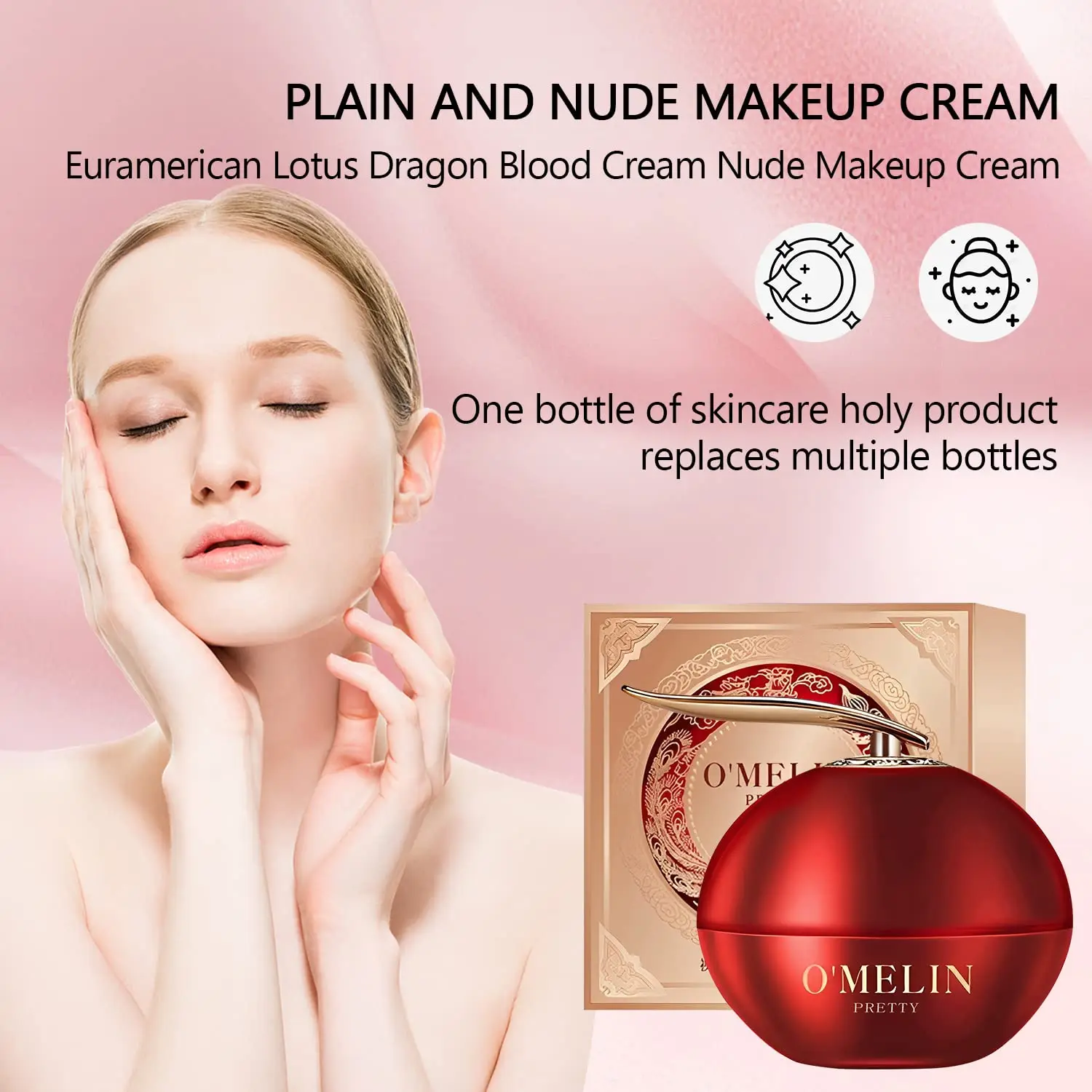 2pcs Retinol Placenta Royal Dragon Blood Cream Skincare Face Repairs Skin Firm Anti-wrinkle Cream