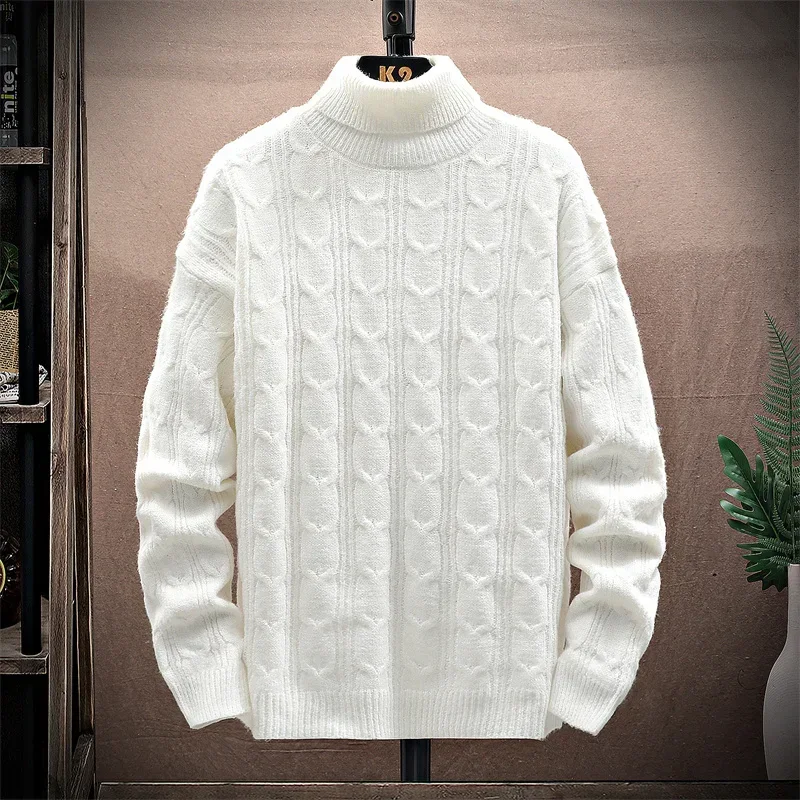 

Winter Men's Warm Breathable Knitted Pullover for Home Use High-quality Casual Trend Round Neck Fashionable Versatile Home Wear