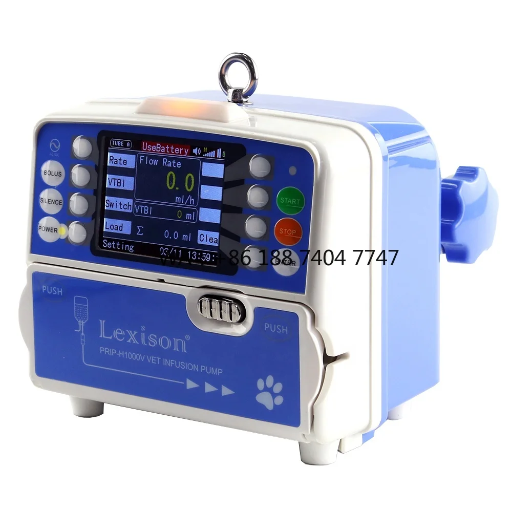 Portable 4.3 Inch IV Pump Veterinary Medical Instrument For Animal Infusion Therapy