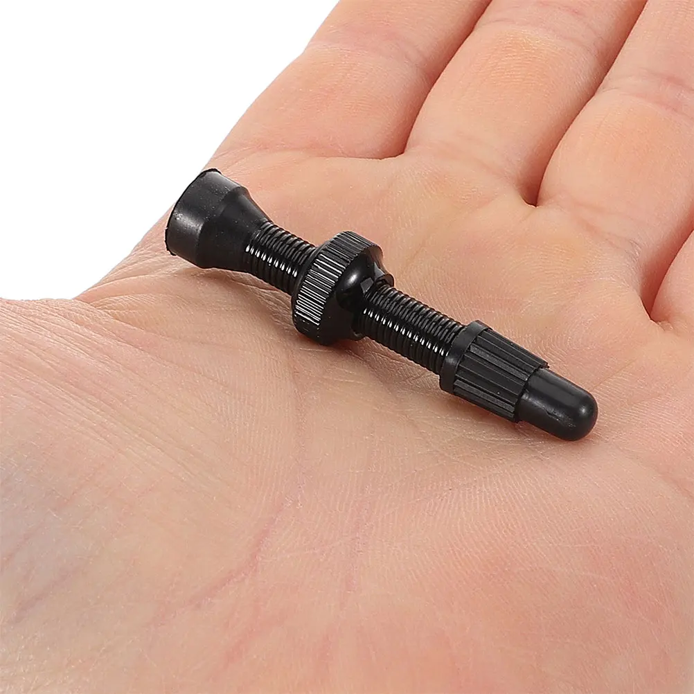 

Valve Core Tubeless Tire Replace Accessories Cycling Stem Gas Nozzle Black Bike