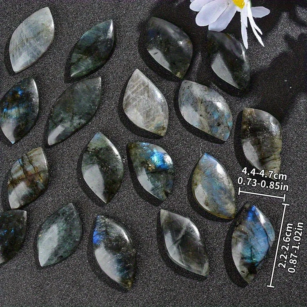 1/3/5 قطعة اللابرادوريت الطبيعي قطرة الماء قوس قزح قلادة كريستال اللون حجر المعدنية ديكور المنزل التأمل قلادة DYI #5