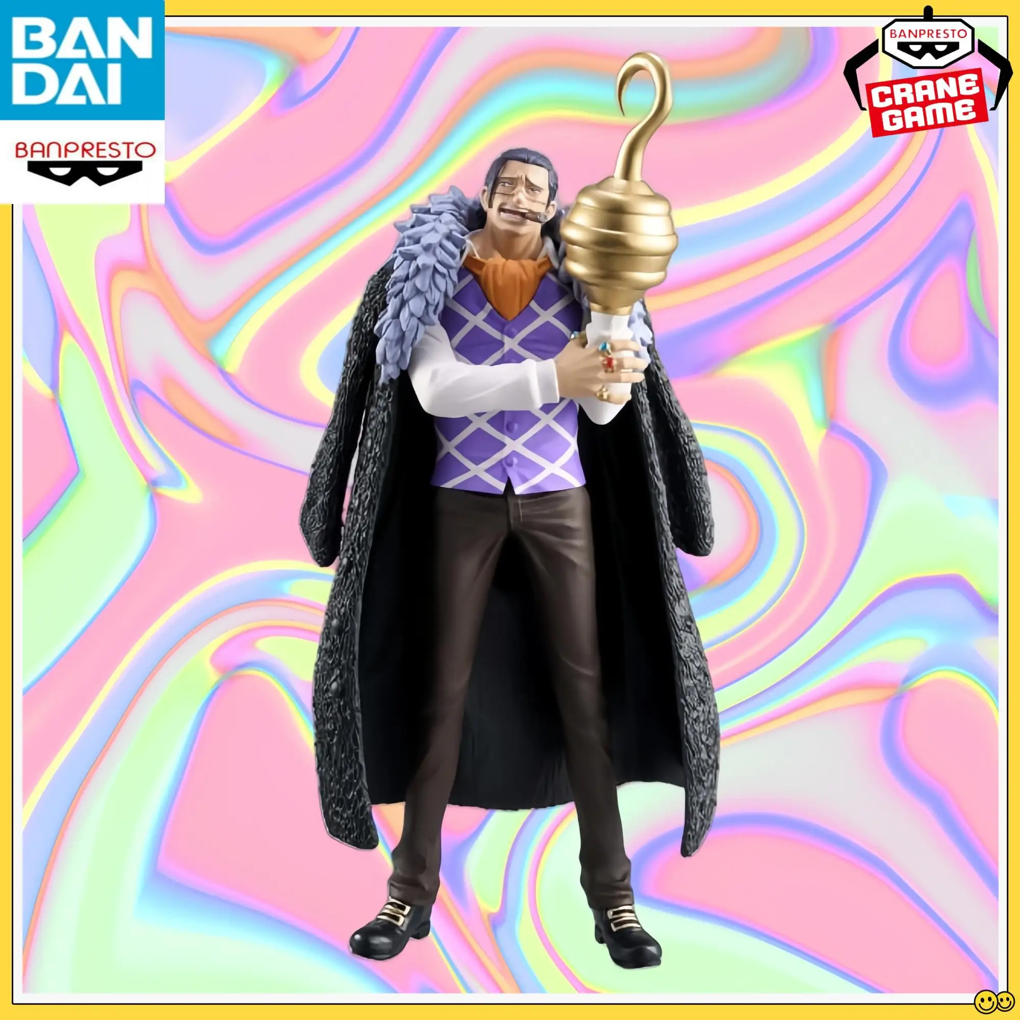 

In Stock Bandai Banpresto One Piece The Grandline Series Sir Crocodile 17Cm Standing Figure Figure Model Selected Gifts