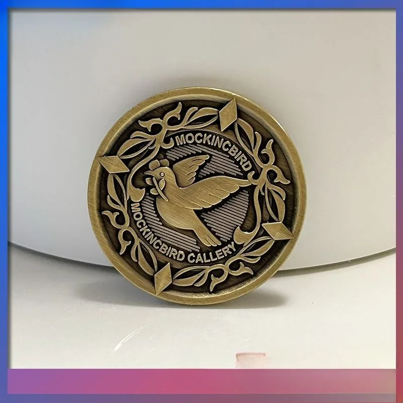 Zenless Zone Zero Hugo Vlad Cosplay لعب الأدوار الدعامة المعدنية التذكارية عملة محظوظة شارة تذكارية هدية حفلة الهالوين