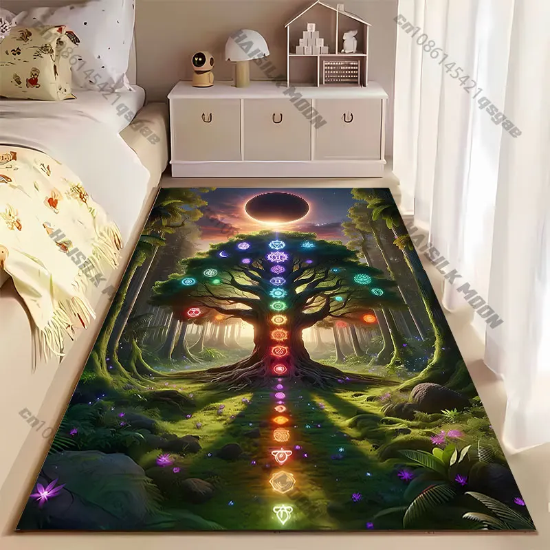 Cosmic energy connection tree carpet Yoga living room room decor children's crawling mat doormat area rug games mat