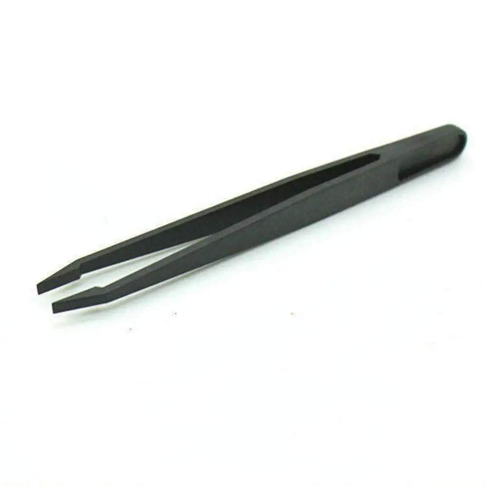 Hair Removal Tweezers Plastics Eyebrow Tweezers Slanted Face Black Point Harmless Tool Tip Beauty Black Makeup N0O6