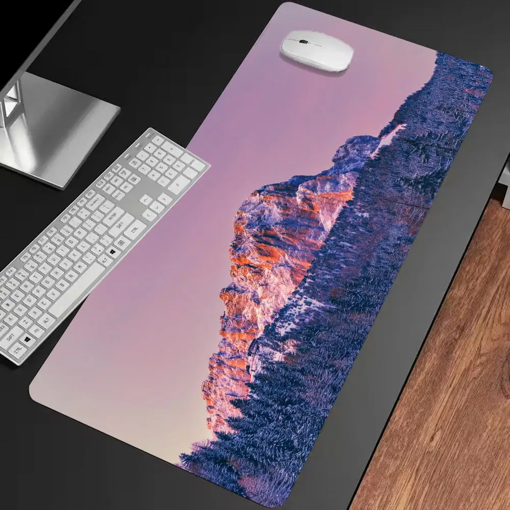 

Pink Alpine Glow Mouse Pad Multi-Size non-slip Gaming mouse pad Gamer E-Sports Mouse Mat Game Mechanical Keyboard XXL Desk Mat