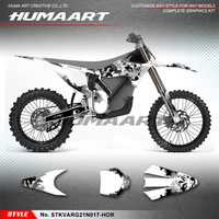 HUMAART Custom Graphics Sheet Stickers Complete Kit for Stark Future Varg Electric Dirt Bike, Wolf eBike