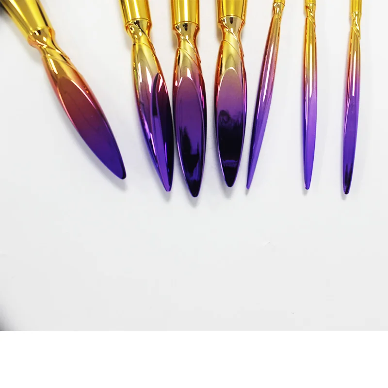 7-in-1-Geschenk für Frauen und Mädchen, professionelles Kosmetik-Make-up-Pinsel-Set, Werkzeug, inklusive Lidschatten, hohes Licht, Rouge, Reparatur, Foundation-Pinsel