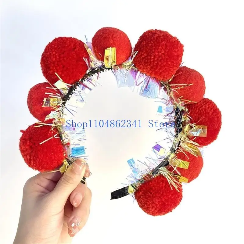 5asd Attention-grabbing Dancer Headwear Novelty Flapper Hairband Dress for Music Festival Halloween Dancing Costume