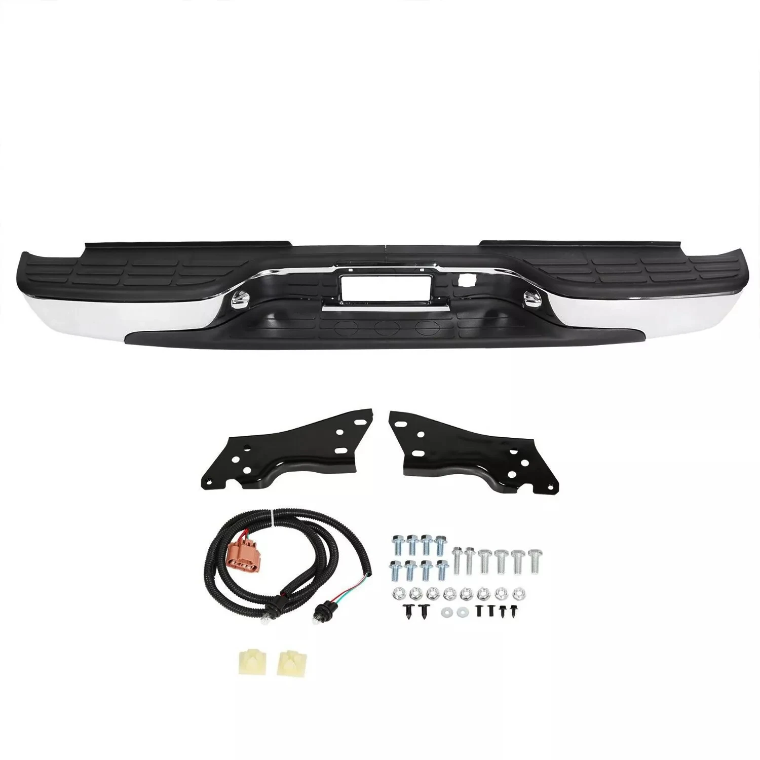 

New Complete Chrome Rear Bumper for Chevy Silverado GMC Sierra 1500 1999-2007