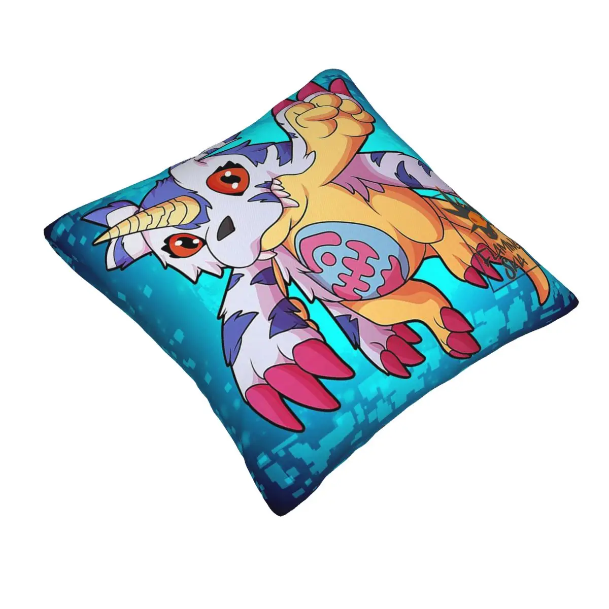 Digimon Square Pillowcase Pillow Cover Cushion Zip Decorative Comfort Throw Pillow for Home Bedroom