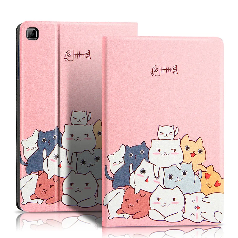 

For Huawei MatePad SE 10.4" 2022 Cute PU Leather Magnetic Flip Stand Cover For Matepad SE 10.4 Inch AGS5-L09 AGS5-W09 Kids Case