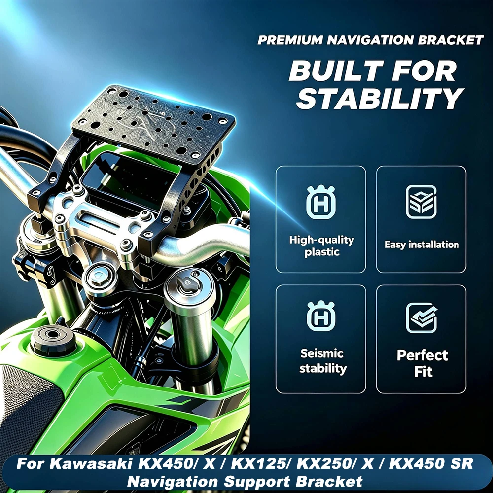 motorcycle-accessories-mobile-phone-holder-stand-navigation-plate-bracket-for-kawasaki-kx450-x-kx450-sr-kx-125-kx-250-x