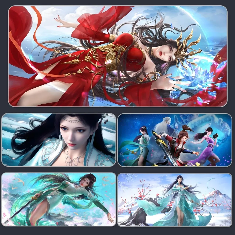 Fights Break Firmament Battle Through The Heaven Mousepad Large Gaming Mouse Pad Thickened Computer Keyboard Table Desk Mat