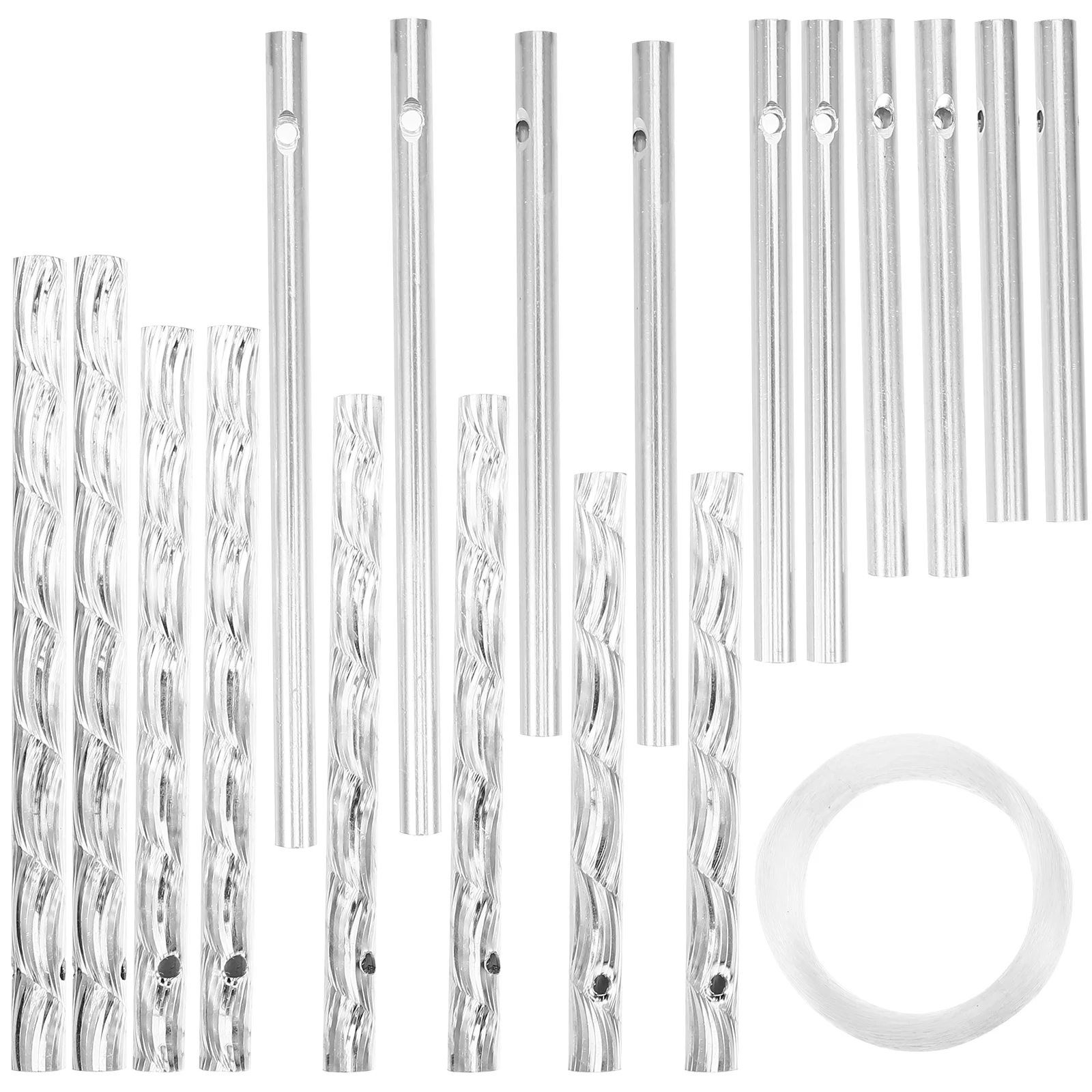 

1 set 1 Set Diy Metal Hanging Decor Sturdy Aluminum Craft Supplies Replacement Parts Garden Yard Pendant Aluminum Tubes Diy