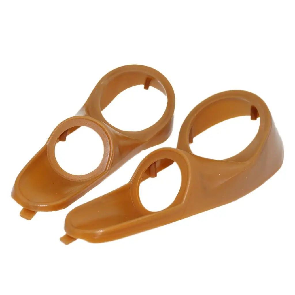 

3-way Car Speakerphone Mounting Bracket Plastic Gasket Brown Pair