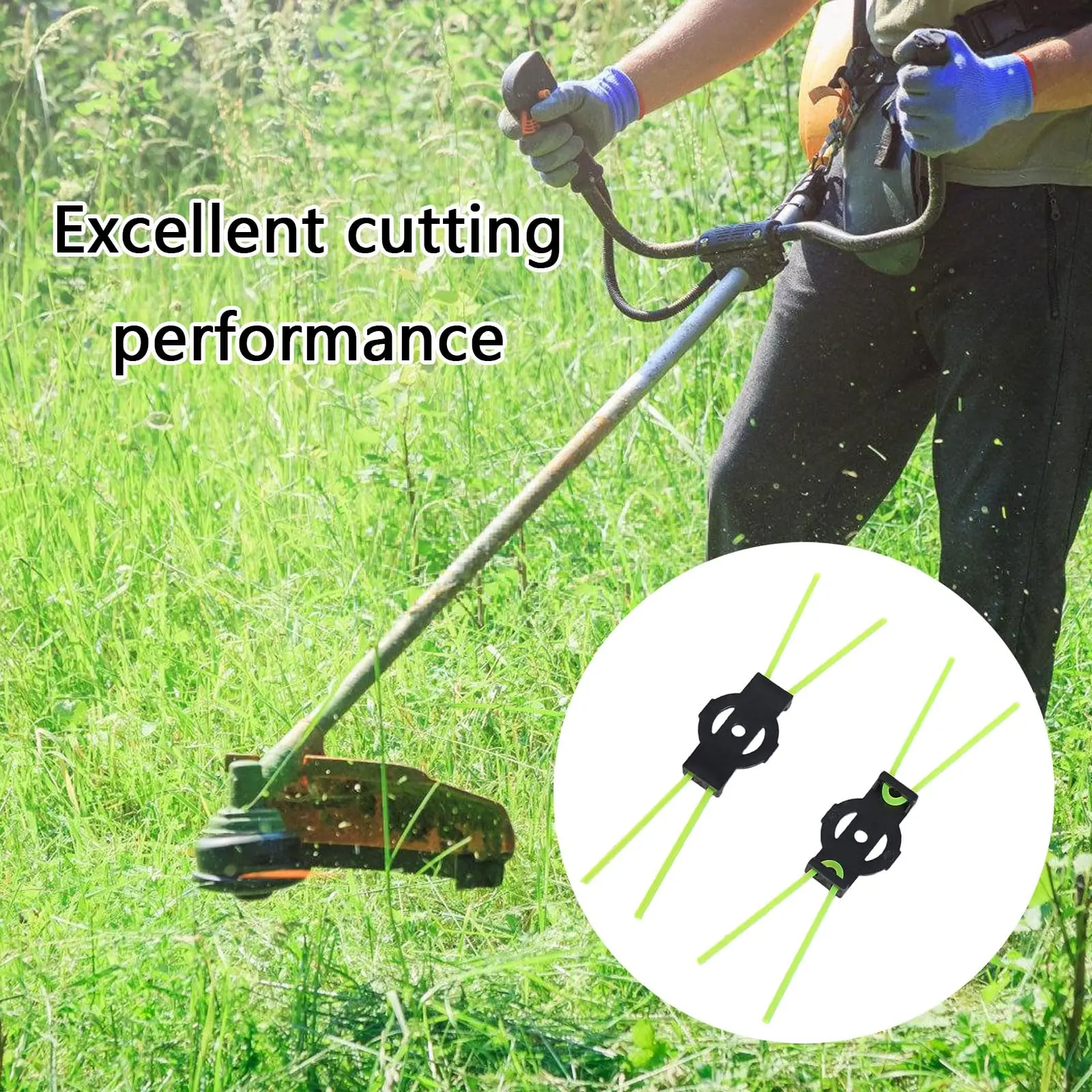 Rafford 2/5 Pcs Simple Grass Rope Mower Accessories Straw Rope Wear-resistant Mower Head Replacement Outdoor Garden Accessories