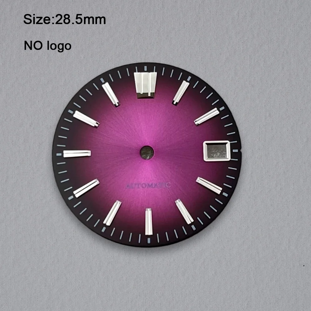 High-Quality No Logo 28.5mm Watch Blank Dial For NH35 Movement No Luminous Watch Dials Hands Watch Accessories Repair Tools