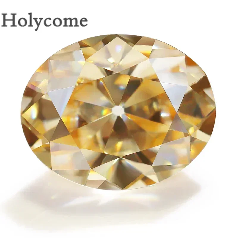 ホリカムモアッサナイト楕円形ルースストーン、ヨーロッパカット、シックな宝石、テストポジティブvv1、グラ証明書、複数の色、3x5x13x18mm