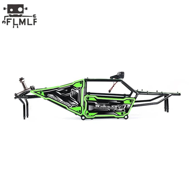 Rc Car Shell Body with LED Light and Metal Pig Cage Kit for 1/5 HPI ROFUN BAHA King Motor ROVAN BAJA 5SC Truck Parts