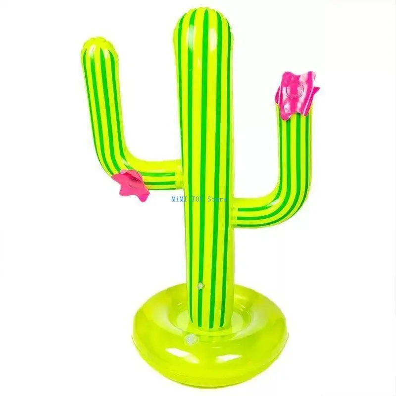 24be Cactus Ringspielzeug aufblasbarer Pool Float Ring Interactive Party Toy für Kinder