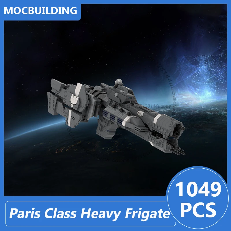 

Paris Class Heavy Frigate UNSC Gettysburg Moc Building Blocks Diy Assemble Bricks Space Collection Creative Toys Gifts 1049PCS