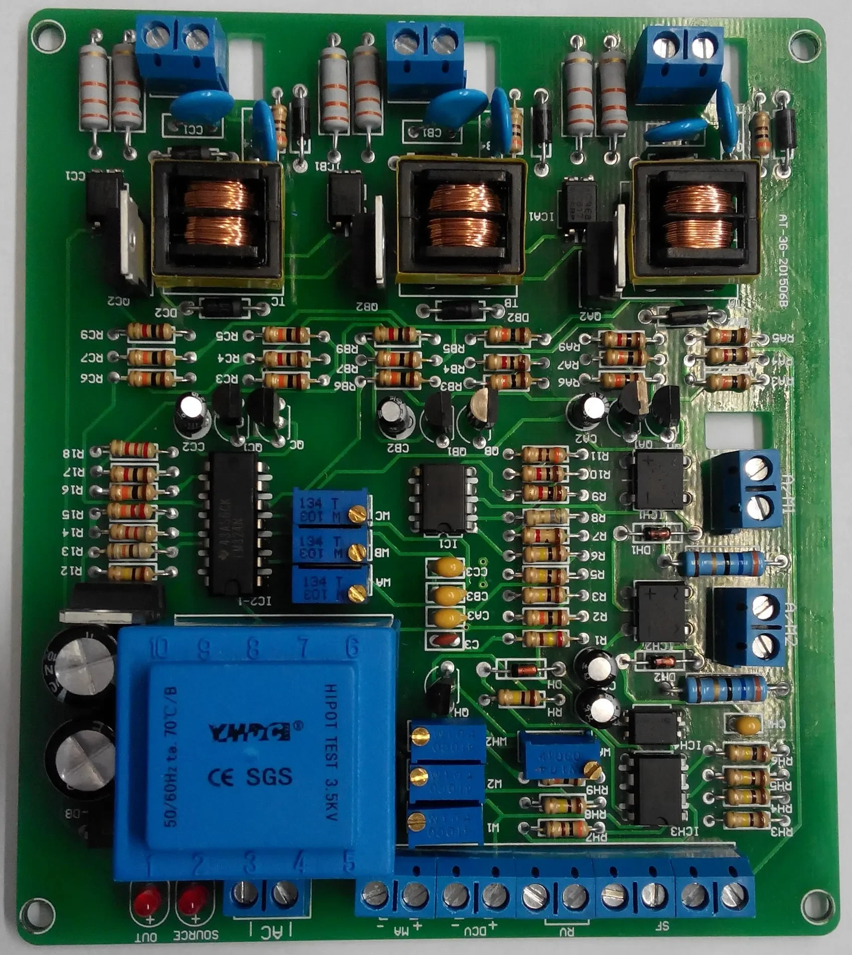 Three Phase Semi-controlled SCR Trigger Panel Half-controlled Thyristor Trigger Board AT-3G-3801B-0