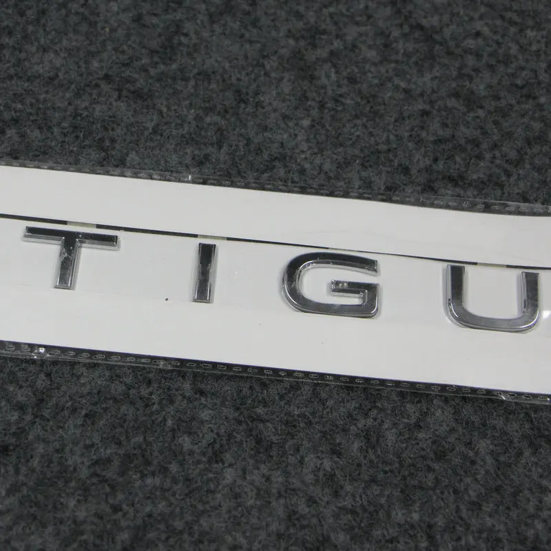 Apply to Tiguan MK2 Trunk lettering Rear tail marker Tailgate emblem Slivery