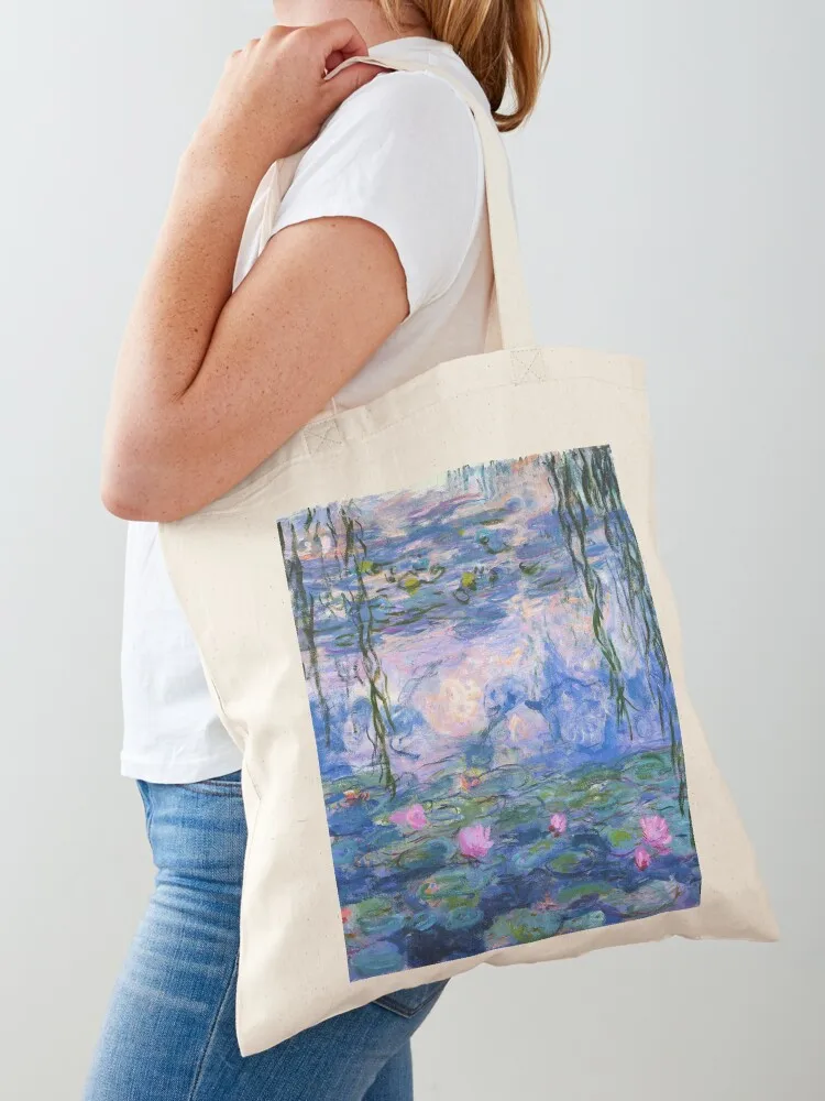 

Water Lilies Monet Tote Bag Cloth bag shopper bag woman Canvas Women's