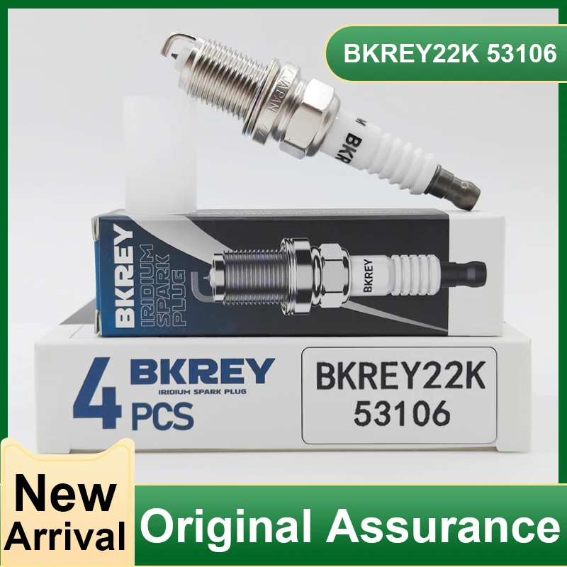 4/20pcs BKREY22K 53106 Iridium Spark Plug For BMW AUDI CHEVY VOLKSWAGEN NISSAN VOLVO MITSUBISHI AGPR902P For IK22 5310 IK22-5310