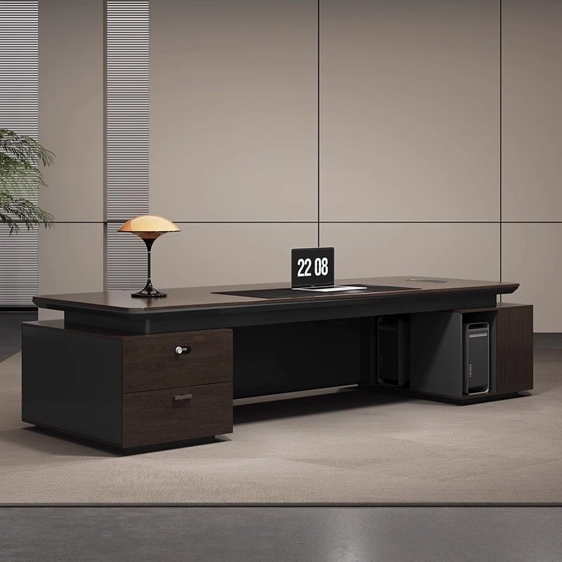 CEO desk,boss table,office Furniture,, , Light Luxury High-End Executive , CEO , General Manager , Leader Desk And