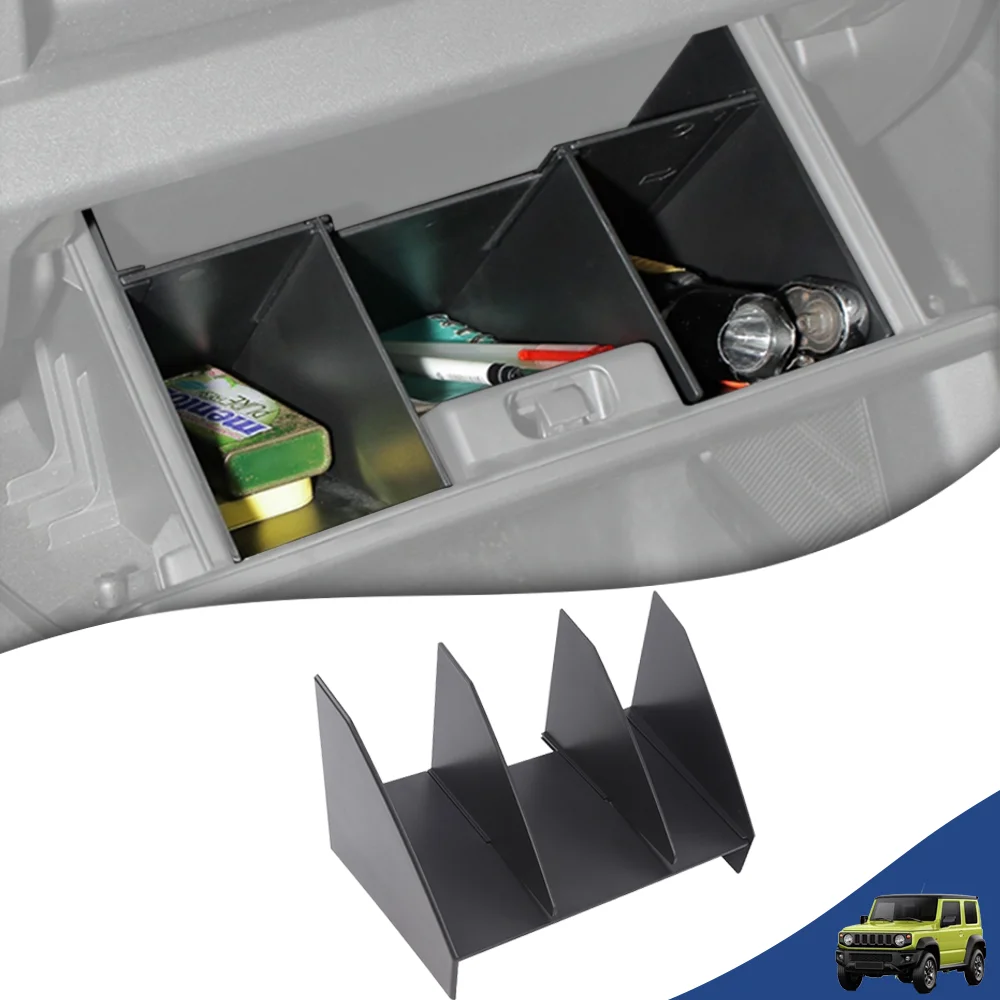 Car Glove Box Organizer Armrest Box Interval Storage Insert Divider for Suzuki Jimny JB64 JB74 2019-2025 Interior Accessories