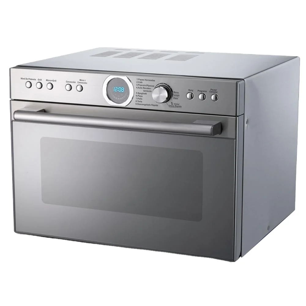 

Led Display Glass Door Hot air Convection Function 34L Free Stand Microwave Oven