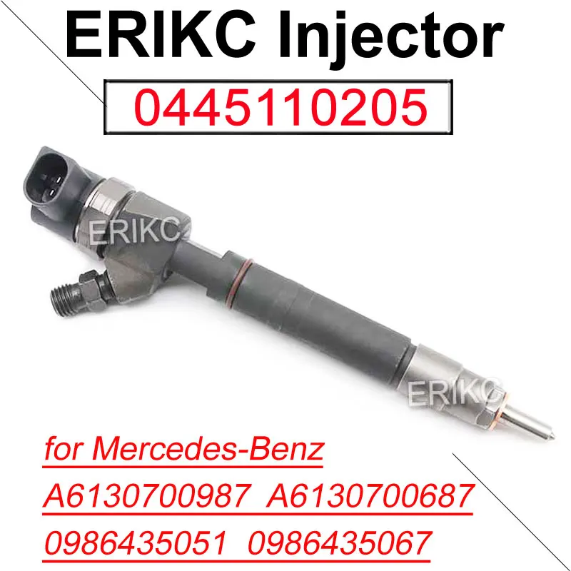 

0445110205 0445110206 Diesel Fuel Injector A6130700987 Inyector Nozzle 0445110120 0445110121 for Bosch Mercedes-Benz A6130700687