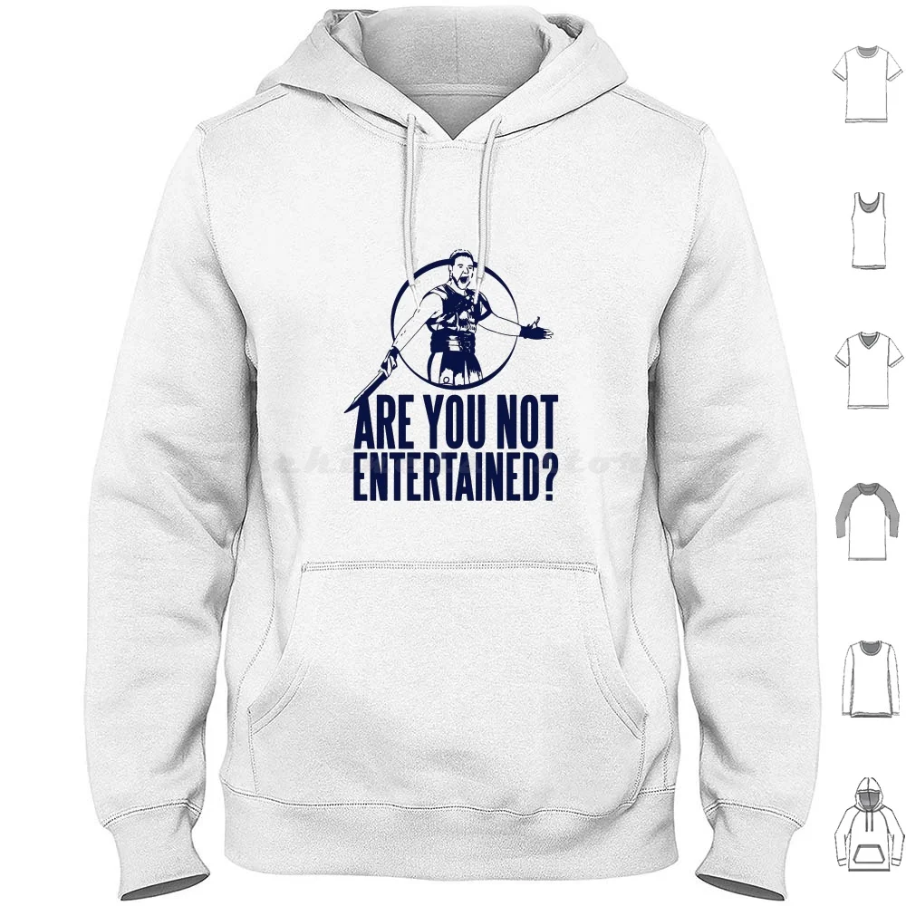 Gladiator-Are You Not Entertained ? Hoodies Long Sleeve Gladiator Are You Not Entertained Movie Movies Film Films