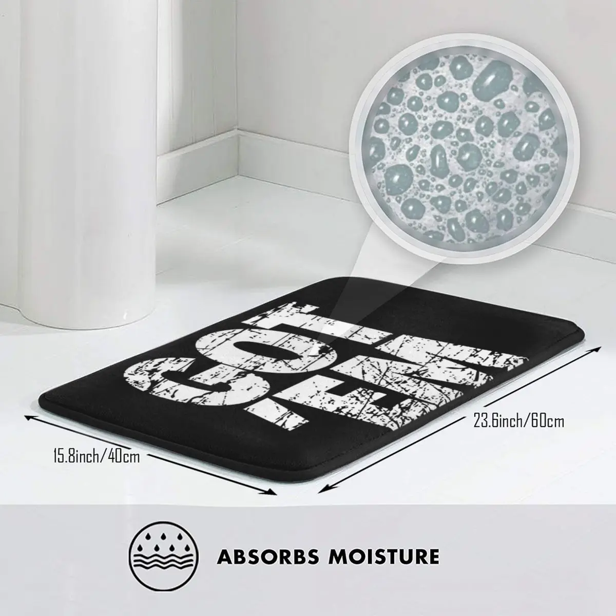 GOT EM Hypebeast حذاء رياضة تصميم عدم الانزلاق ممسحة الكلمة حصيرة السجاد البساط للمطبخ مدخل المنزل شرفة مسند القدم الحصير #2