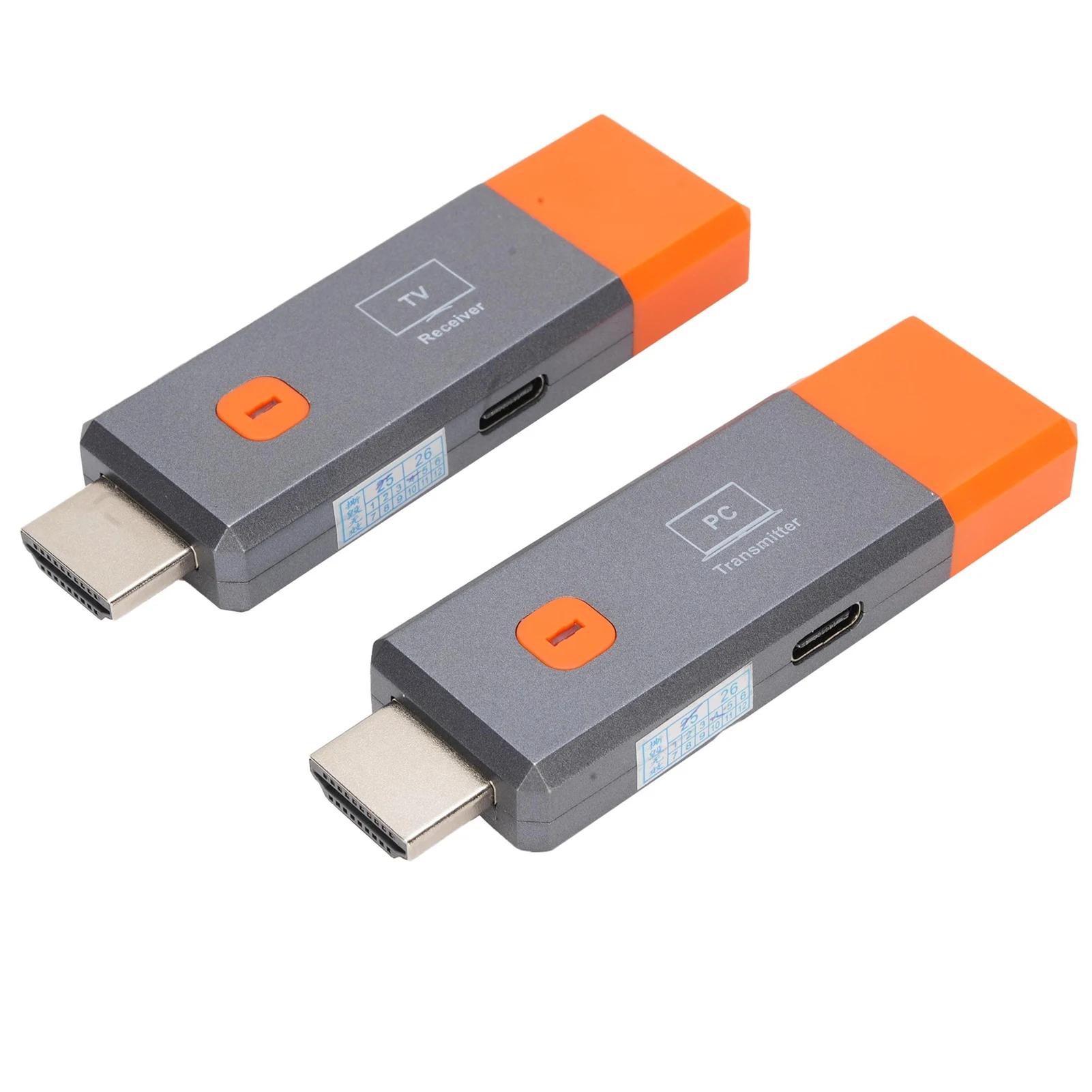Wireless HD Multimedia Interface Transmitter and Receiver Plug and Play Portable 1080P Extender Kit for Laptop TV