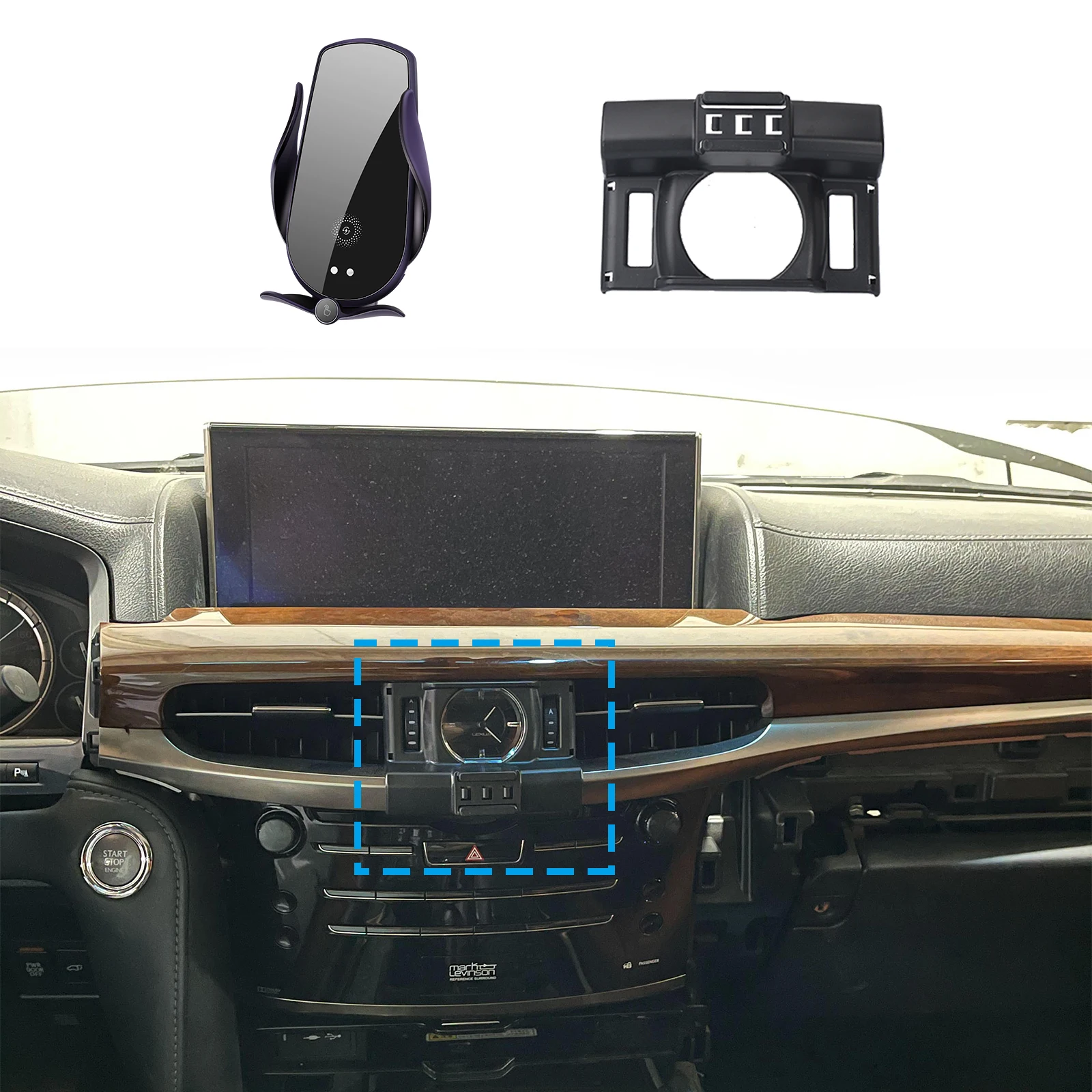 

Stand Auto Accessories Car Mobile Phone Holder For Lexus LX 570 Sport J200 2016 2017-2019 2020 2021 2022 GPS Bracket Navigation