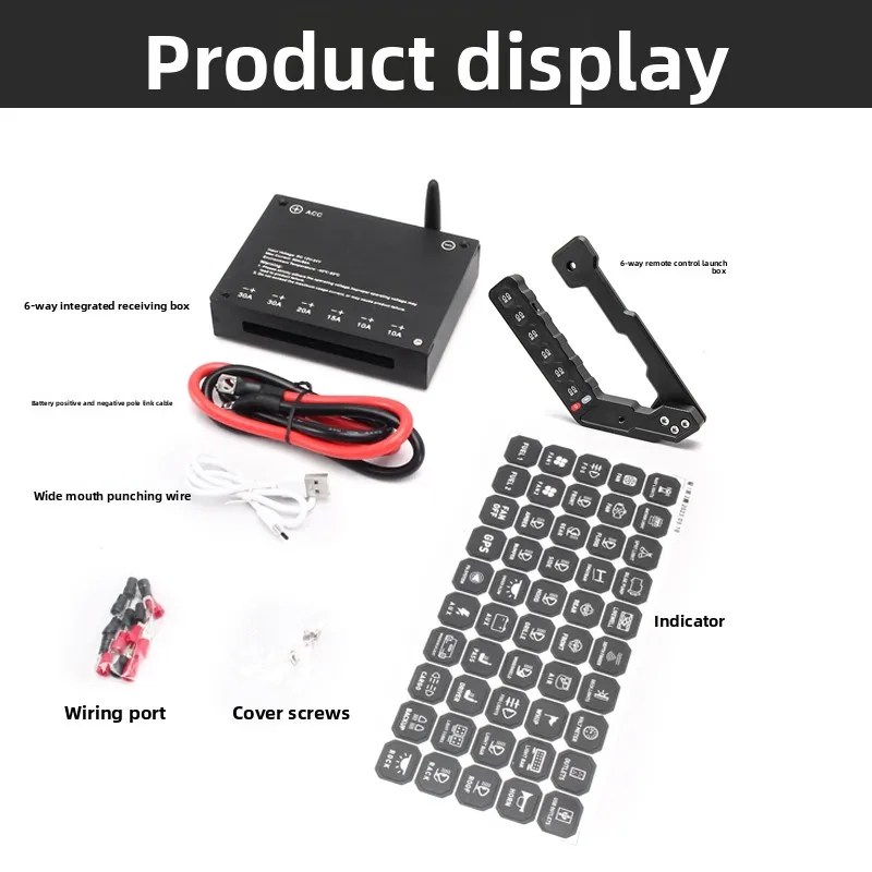 For Jetour Traveler A-Pillar Six-Way Wireless Remote Control Switch Handle Front Bumper Roof Spotlight Expansion Bracket