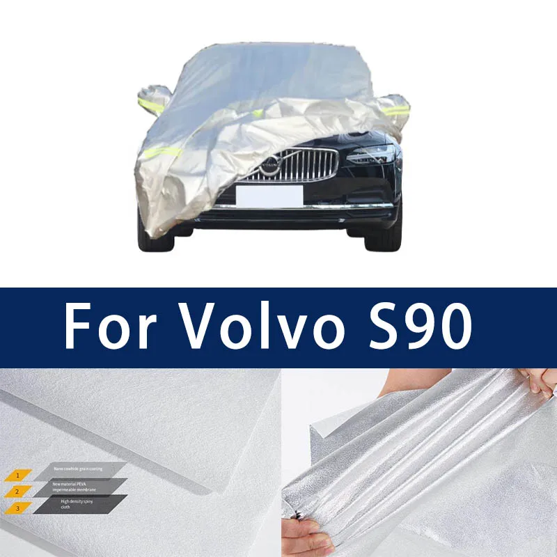 Full car hood dust-proof outdoor indoor UV protection sun protection and scratch resistance For Volvo S90 Car umbrella