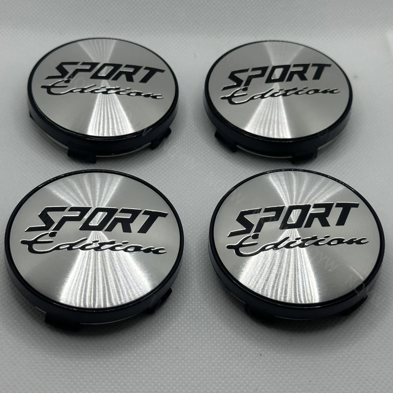 4Pcs/Set 60mm Car Wheel Center Hub Caps Cover Kit SPORT Edition Logo Decoration Hubcap Auto Hubcap Dust-proof Covers Accessories