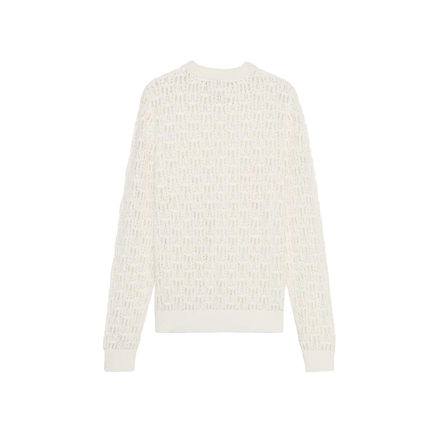 

Faionable Knitted Long Sve Me Hollow out Simple Design Women's Top Z 2025 New Arrival Commute Sle round Ne