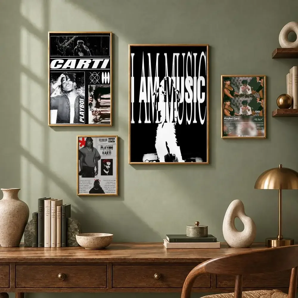 Viral Rapper P-Playboi CartiS Poster HD Self-Adhesive No Residue After Removal Ideal for All Kinds of Wall Decor