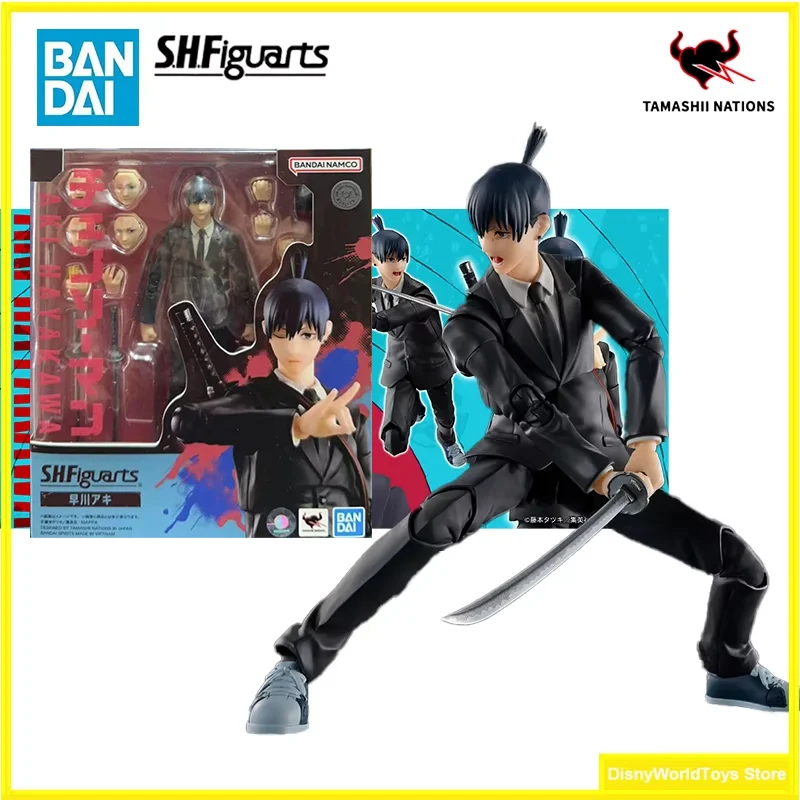 

100% Original Bandai S.H.Figuarts SHF AKI HAYAKAWA Chainsaw Man In Stock Anime Action Collection Figures Model Toys