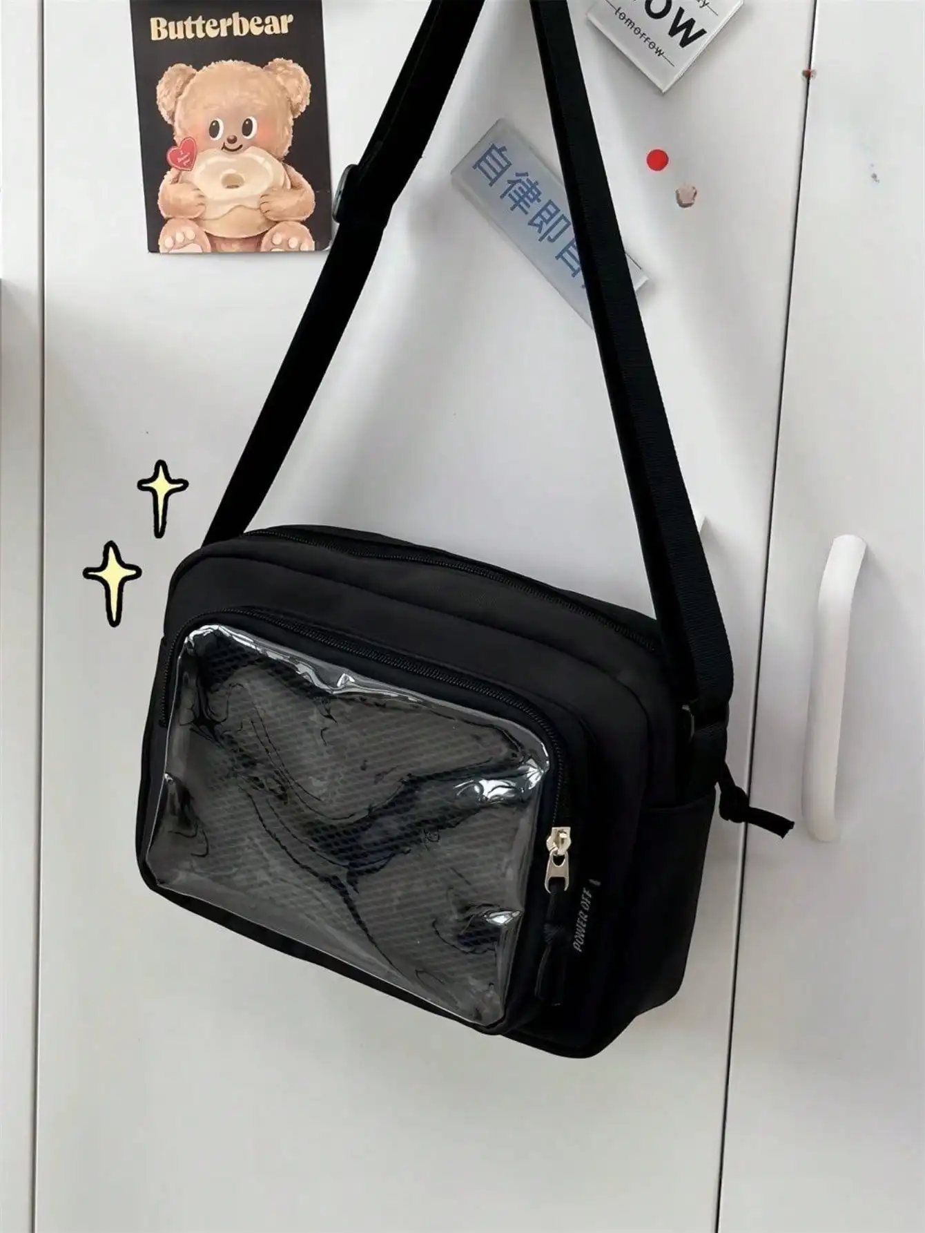 

2026 Cute Jelly Bag, Girls' Candy Color Transparent Phone Bag, New Shoulder Bag, Girls' Crossbody Bag, Women's Jelly Bag, PVC DIY With Badge Display Board, Handbag, Girls' Gift , Purple