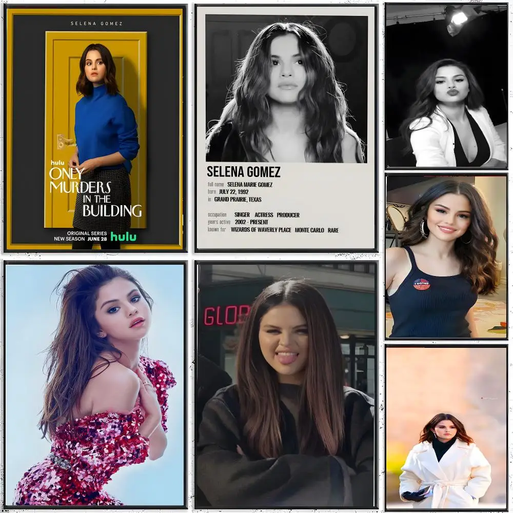 singer pop S-Selena Gomez Poster Modern Indoor Wall Decor & Aesthetic Home Space Design