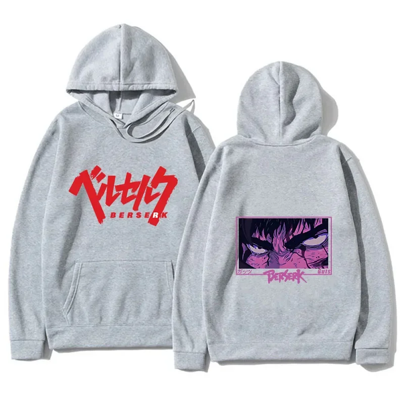 

Bersker Anime Hoodie Harajuku Graphic Autumn Pullover Fashion Unisex Long Sleeve Casual Streetwear Loose Outdoor Clothes